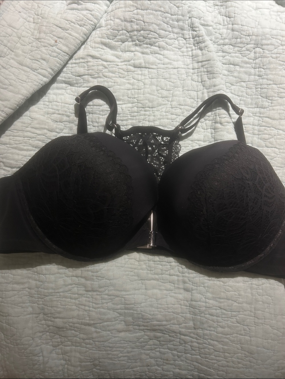 City Chic T back black bra
